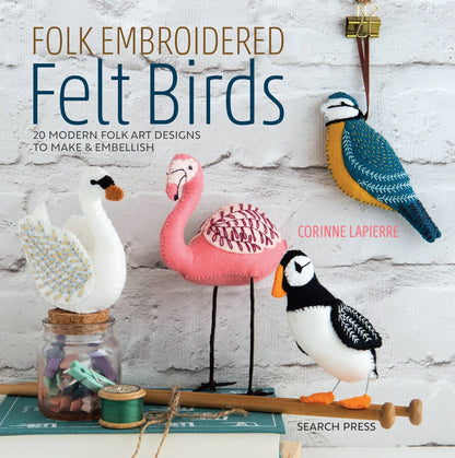🎀 Sale! Felt Embroidered Birds Book by Corinne LaPierre