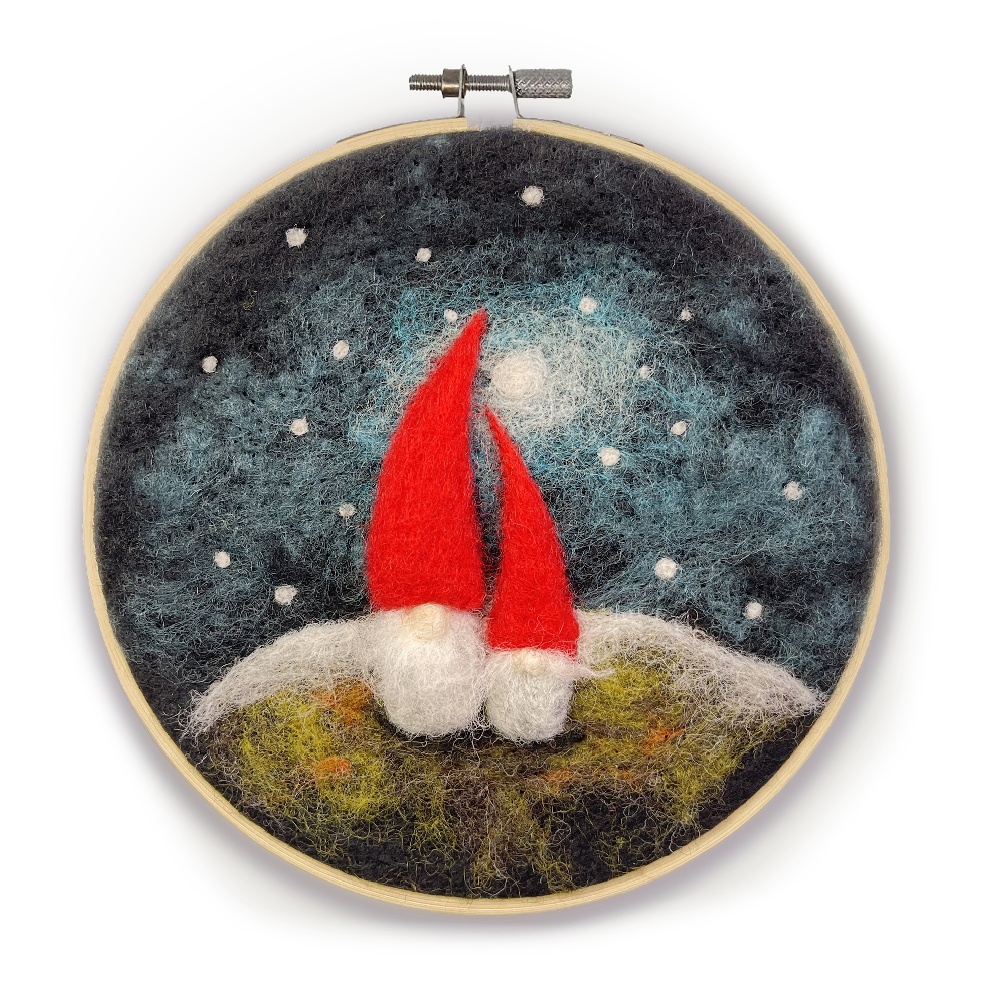 🎀 Sale! Nordic Gnomes in a Hoop Needle Felting Craft Kit