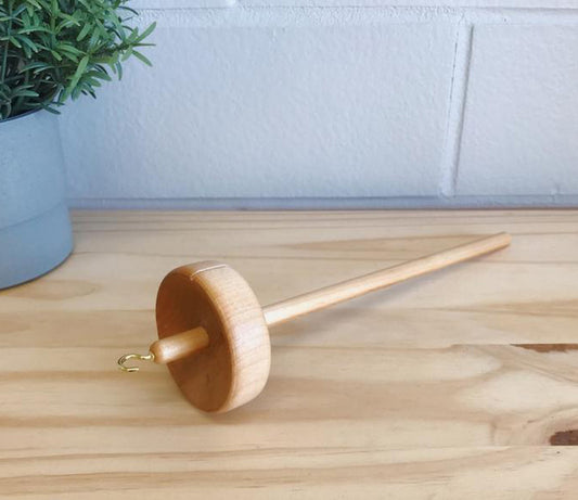 Drop Spindle - Hand Turned Maple