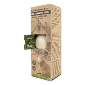 Wool Dryer Balls - All Natural- 100% Wool - Box of 3