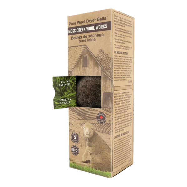 Wool Dryer Balls - All Natural- 100% Wool - Box of 3