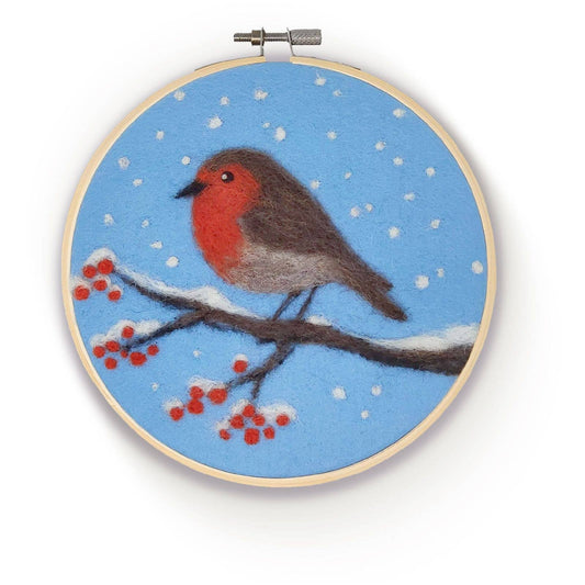 Robin in a Hoop Needle Felt Craft Kit 