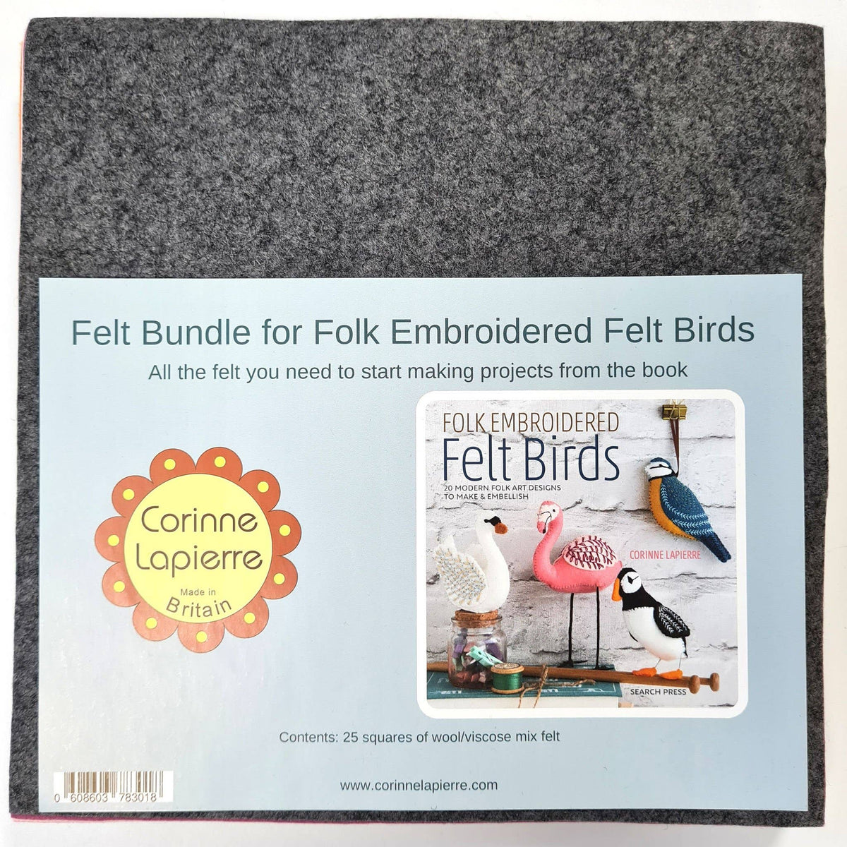CLEARANCE 🎀 Felt Embroidered Birds Book by Corinne LaPierre