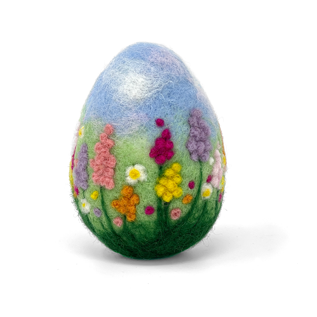🌸 Cottage Garden Egg Needle Felting Craft Kit