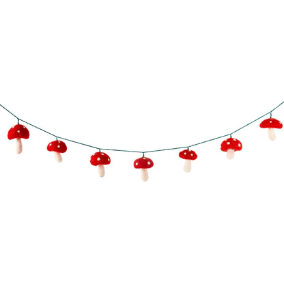 Felt Mushroom Garland