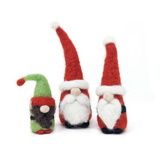 Santa Gnomes Needle Felting Craft Kit