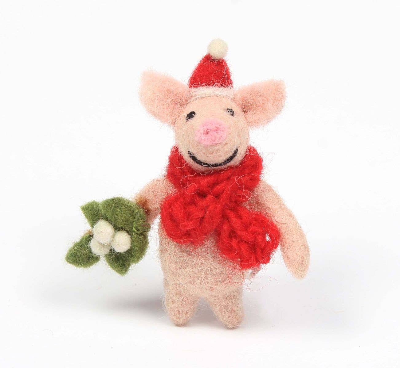 Piglet with Mistletoe Sprig