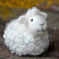 Sheep Needle Felting Kit - White